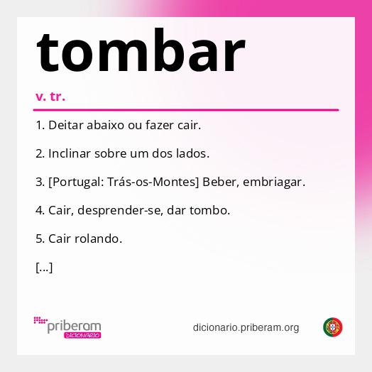 Significado de tombar